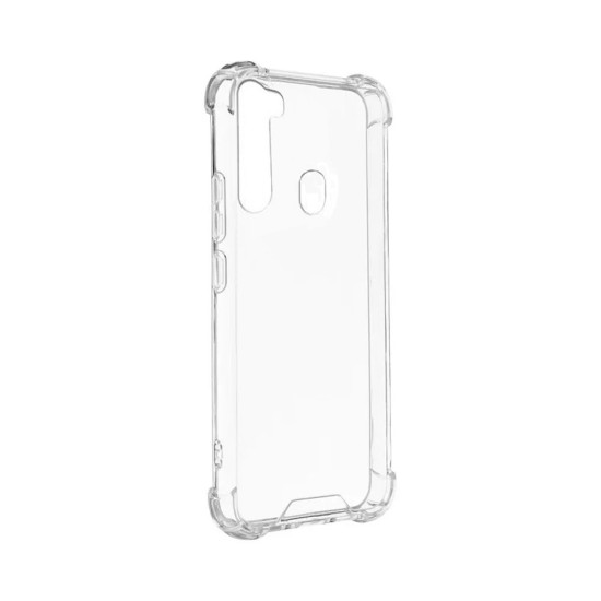 Capa de Silicone com Cantos Duras para Samsung Galaxy A21 Transparente